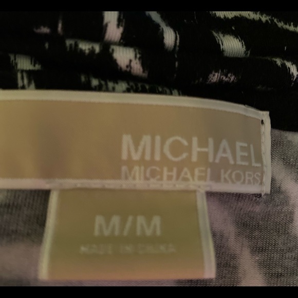 Michael Kors Black and White Zebra Print Top - Picture 2 of 8